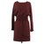 Maje Robe Polyester Bordeaux  ref.169164