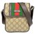 Gucci Sherry Line GG Bolsa De Ombro Marrom Lona  ref.169168