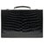 Vintage Hermès jet case / case in black Crocodile! Exotic leather  ref.169177