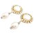 Chanel Clip auf Ohrring Gold-Tone CC Golden Vergoldet  ref.169180