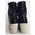 Mm6 Bottes en cuir verni noir - vue 3