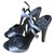 Givenchy Sandals Grey Silk Exotic leather  ref.169344
