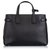 Burberry Black Medium Perforated Leather Banner Tote  ref.169426