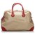 Céline Celine Brown Macadam Travel Bag Red Beige Leather Plastic  ref.169464