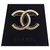 Chanel Brooch Black and Pearl Golden  ref.169597