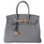 Hermès HERMES BIRKIN BAG 30 Grey Leather  ref.169599
