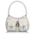 Dior White Dior Oblique Canvas Lovely Shoulder Bag Leather Cloth Cloth  ref.169653
