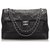 Chanel Black Surpique Maxi Lambskin Flap Bag Leather  ref.169659