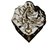 Hermès Pañuelo de seda estampado blanco Hermes Negro Paño  ref.169688