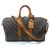 Louis Vuitton keepall 45 monogram shoulder strap Brown Leather  ref.169733