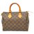Louis Vuitton Speedy 25 Brown Cloth  ref.169775