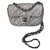 Chanel Silvery Leather  ref.169787