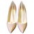Christian Louboutin Heels Pink Leather  ref.169862