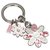 Porte-clés floral en métal rose Coach Multicolore  ref.169901