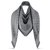 scarf louis vuitton m75120 Grey Silk Wool Viscose  ref.169923