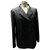 Chanel blazer croisé doublé Coton Noir  ref.170003