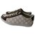 Gucci sneakers Cuir Marron  ref.170019