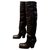 Christian Dior Thigh high boots Black Lambskin  ref.170028