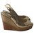 Jimmy Choo Sandalen Golden Leder  ref.170098