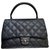 Chanel Coco Black Leather  ref.170133