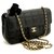 Pochette Chanel porté épaule Cuir Noir  ref.170180