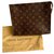Louis Vuitton Pochette 26 Brown Cloth  ref.170190
