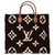 Louis Vuitton Onthego GM Teddy Monogram limited series tote in shearling, new condition! Brown Fur  ref.170263