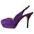 Yves Saint Laurent Sandals Purple Suede Patent leather  ref.170404