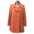 Hermès Manteaux, Vêtements d'extérieur Coton Orange  ref.170505