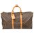 Louis Vuitton Monogram Keepall Bandouliere 50 Brown Cloth  ref.170525