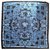 Gianni Versace Seiden Schals Blau  ref.170553