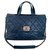 Chanel Blue Leather  ref.170566