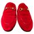 Gucci Zapatillas de ballet Roja Terciopelo  ref.170720