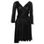 Halston Heritage Robe noire Rayon  ref.170733