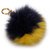 Fendi Black Fur Pom-Pom Schlüsselanhänger Schwarz Pelz  ref.170776