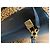 Saint Laurent Bolsa de couro preto com fivelas douradas - vista 3