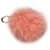 Fendi Orange Fur Pom-Pom Key Chain  ref.171053