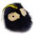 Porte-clés Fendi Black Monster Fur Fourrure Noir  ref.171067