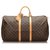 Louis Vuitton Brown Monogram Keepall 55 Leather Cloth  ref.171091