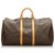 Louis Vuitton Keepall Monogram Brown 55 Cuir Toile Marron  ref.171100