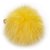 Fendi Yellow Fur Pom-Pom Key Chain  ref.171106