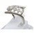 Autre Marque Ring 5 marquise diamonds in white gold Silvery  ref.171142