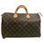 Louis Vuitton Speedy 35 Brown Cloth  ref.171172