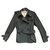 trench Burberry taille 38 Coton Polyester Noir  ref.171294