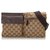 Gucci Brown GG Canvas Belt Bag Beige Leather Cloth Cloth  ref.171372