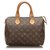 Louis Vuitton Brown Monogram Speedy 25 Leather Cloth  ref.171384