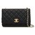 Wallet On Chain Chanel WOC BLACK 2019 PRISTINE Leather  ref.171476