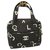 Chanel Totes Black White Leather Cloth  ref.171538