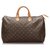 Louis Vuitton Brown Monogram Speedy 40 Leather Cloth  ref.171591