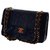 Chanel Timeless clutch Dark red Navy blue Leather  ref.171687